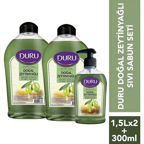 duru natural olive zeytinyağlı sıvı sabun 1.5 lt